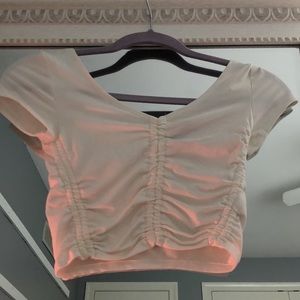 Urban white cinched top